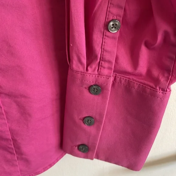 Express Womens Hot Pink button down shirt - size small - Picture 6 of 7